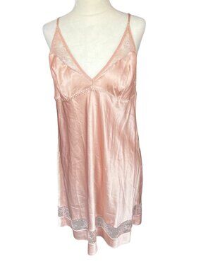 Victoria's Secret Blush Pink Satin Slip Dress XL